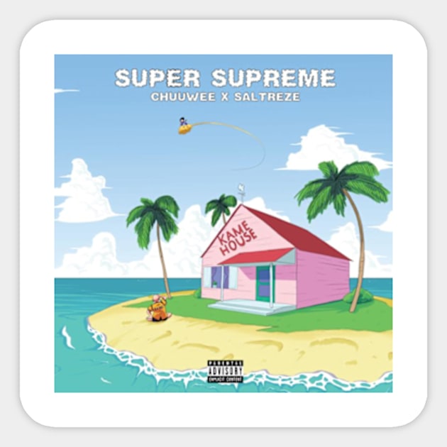 Kame Kush House (Super Supreme Bootleg) Sticker by Maison Chez